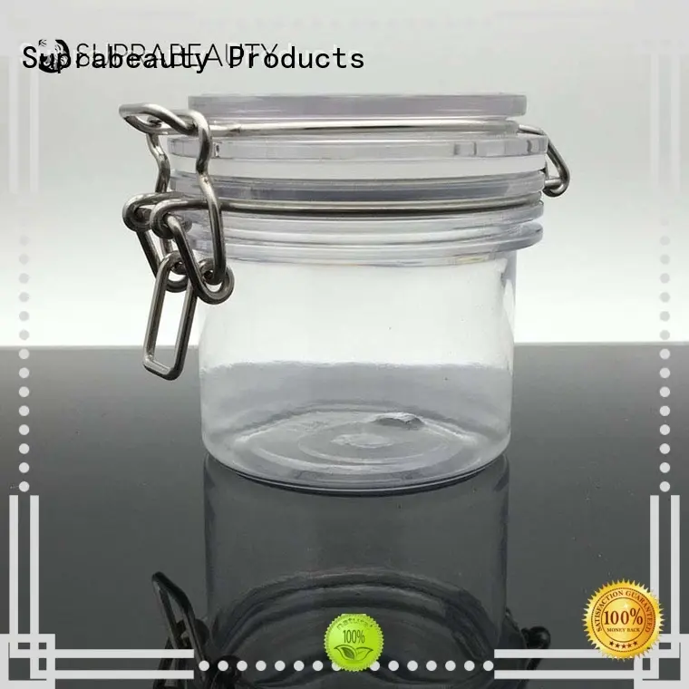 white plastic cosmetic jars with silicone ring for petroleum jelly 1