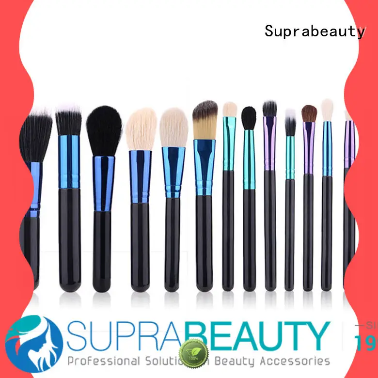 Красивый набор кистей для макияжа с поясом для рассыпчатой ​​пудры. Suprabeauty 1