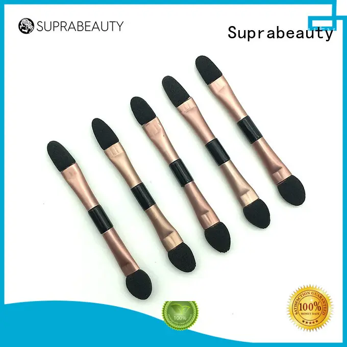 Suprabeauty nylon disposable makeup applicators set with bamboo handle for eyeshadow powder 1
