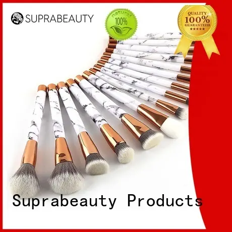 Suprabeauty مجموعة فرشاة من الألومنيوم بشعر صناعي منحني للفنانين 1