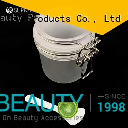 Suprabeauty frosted clear cosmetic jars with silicone ring for petroleum jelly 1