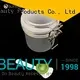 Suprabeauty frosted clear cosmetic jars with silicone ring for petroleum jelly 1