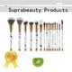 portable professional makeup brush set with curved synthetic hair for artists 1