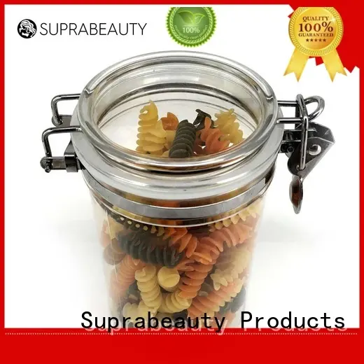 xlj frosted glass cosmetic bottles with stainless steel for bath salt Suprabeauty 1