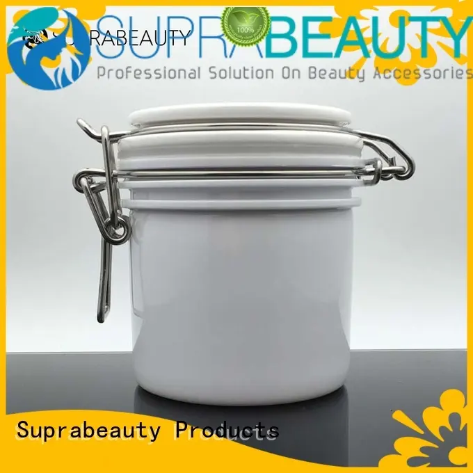 Suprabeauty white bulk cosmetic jars superior quality for cosmetic cream 1