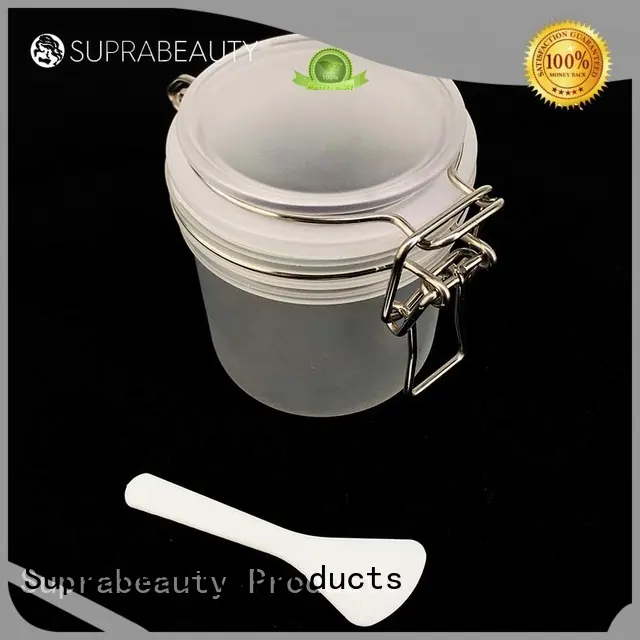 frosted storage jar with stainless steel for petroleum jelly 1