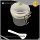 frosted storage jar with stainless steel for petroleum jelly 1