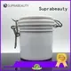 Suprabeauty round cosmetic jars with lids with stainless steel for petroleum jelly 1