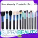 Suprabeauty aluminum beauty brushes set with brush belt for loose powder 1