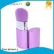 Synthetic hair oval makeup retractable brush 1