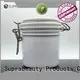 White Round Plastic Airtight Jar 200ml 1