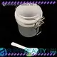 Frosted Round Plastic Airtight Jar 250ml 1