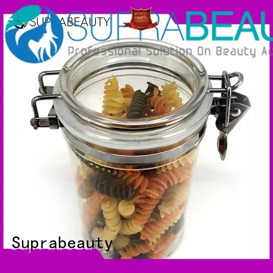 Frosted Round Plastic Airtight Jar 250ml2 1