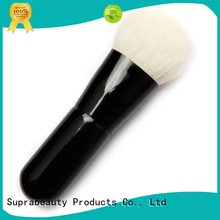 Short handle goat hair mineral powder makeup brush 1