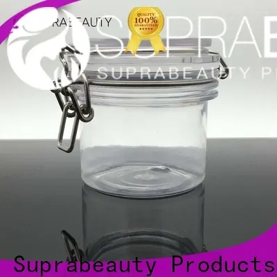 Suprabeauty clear plastic jars with lids with good price for package 1