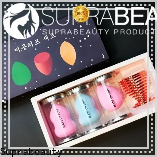 Suprabeauty brand customized color 12pcs natural hair foundation powder eye brow brushes tool custom logo Makeup Brush kit8 1