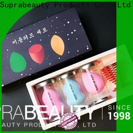 Suprabeauty brand customized color 12pcs natural hair foundation powder eye brow brushes tool custom logo Makeup Brush kit12 1