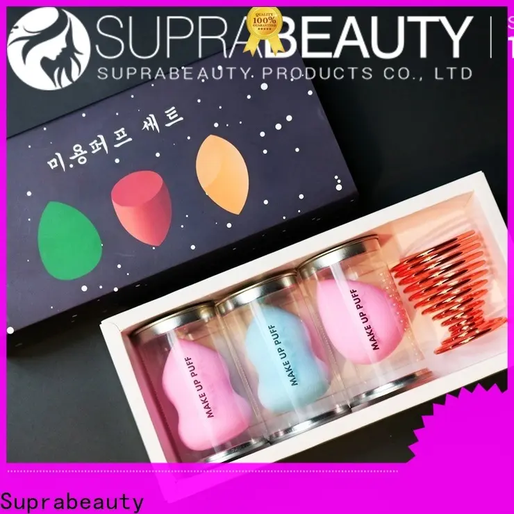 Suprabeauty brand customized color 12pcs natural hair foundation powder eye brow brushes tool custom logo Makeup Brush kit13 1