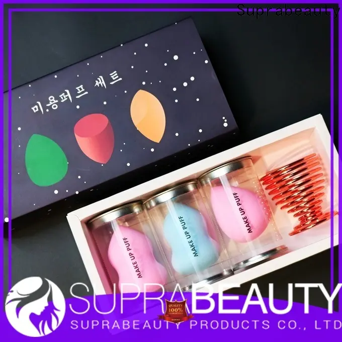 Suprabeauty brand customized color 12pcs natural hair foundation powder eye brow brushes tool custom logo Makeup Brush kit14 1