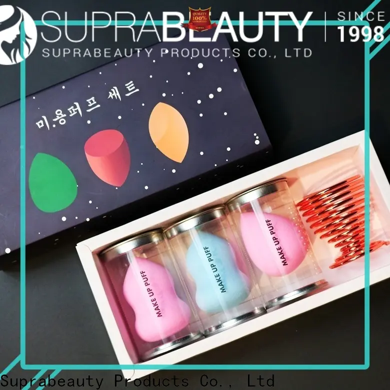 Suprabeauty brand customized color 12pcs natural hair foundation powder eye brow brushes tool custom logo Makeup Brush kit15 1