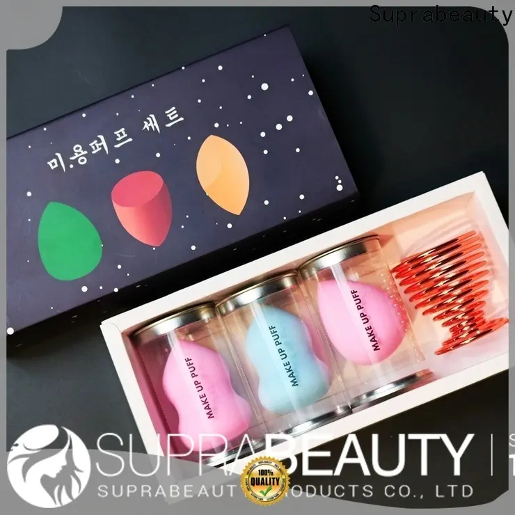 Suprabeauty brand customized color 12pcs natural hair foundation powder eye brow brushes tool custom logo Makeup Brush kit16 1