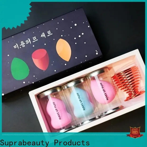 Suprabeauty brand customized color 12pcs natural hair foundation powder eye brow brushes tool custom logo Makeup Brush kit20 1