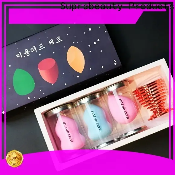 Suprabeauty brand customized color 12pcs natural hair foundation powder eye brow brushes tool custom logo Makeup Brush kit22 1