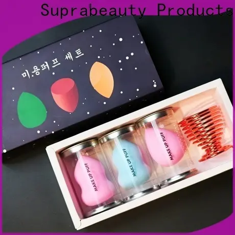 Suprabeauty brand customized color 12pcs natural hair foundation powder eye brow brushes tool custom logo Makeup Brush kit24 1