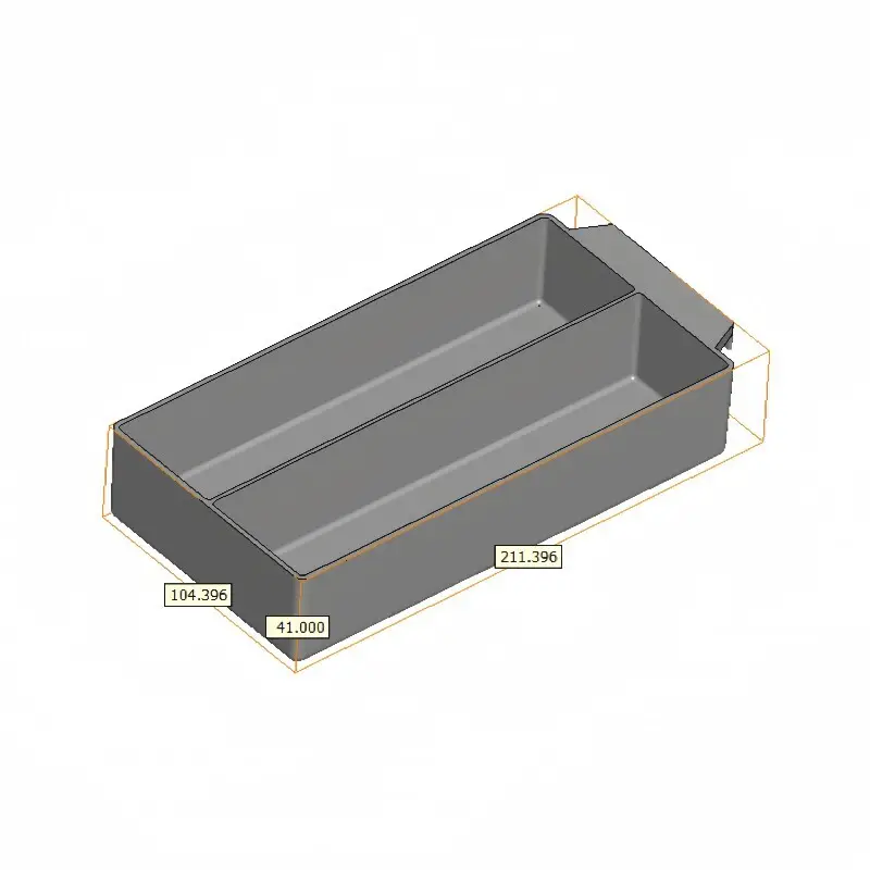 Moulage par injection de plastique personnalisé 226,5 x 199 x 105 mm / ensemble 4