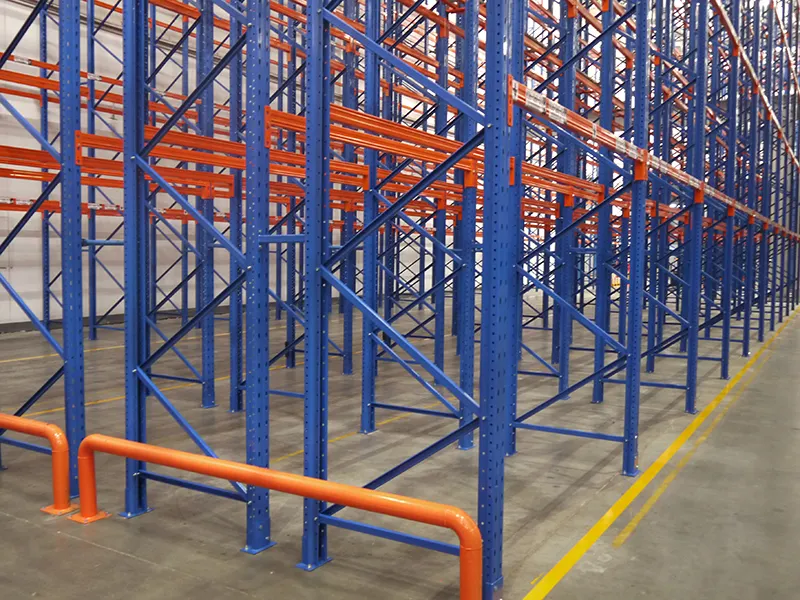 Double deep pallet rack for warehouse storage1 1