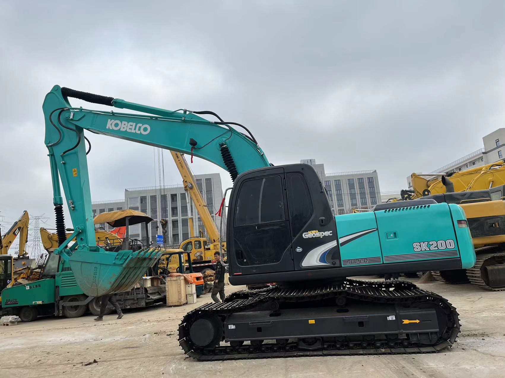 Used Excavator on Site