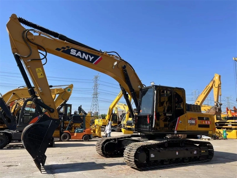 Ginamit na SANY Excavator SY215C 2022Year China Made with Breaker Hammer Line 1