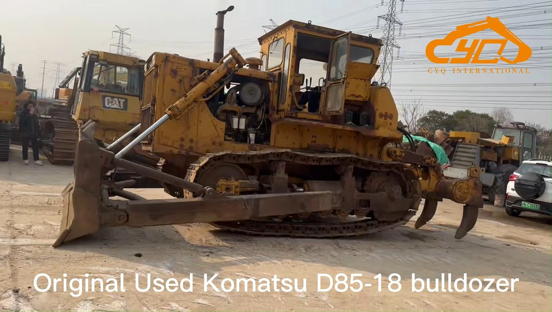 Orihinal na Gamit nang Komatsu D85-18 Crawler Bulldozer Opsyonal na Ripper para sa Landfill, Pagmimina at Pag-grado ng Site 1