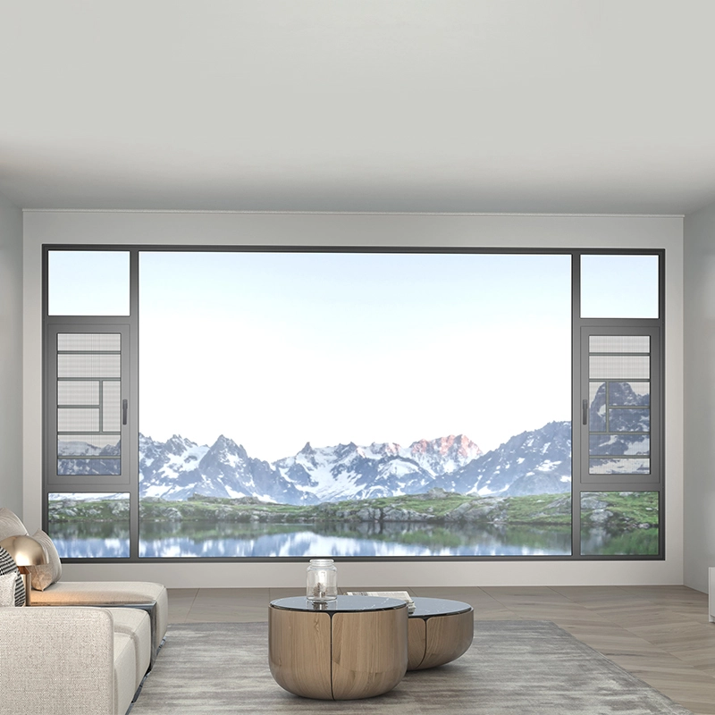 Aluminum push out casement window LUCA 110 1