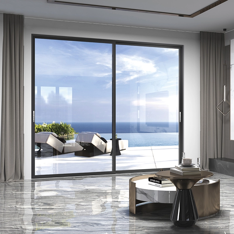 Porta multi-scorrevole dal design semplice in alluminio 1