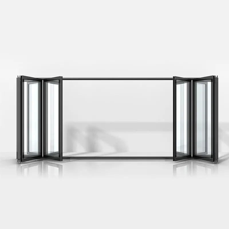 Las mejores puertas plegables de aluminio blanco liso de IMLANG 2