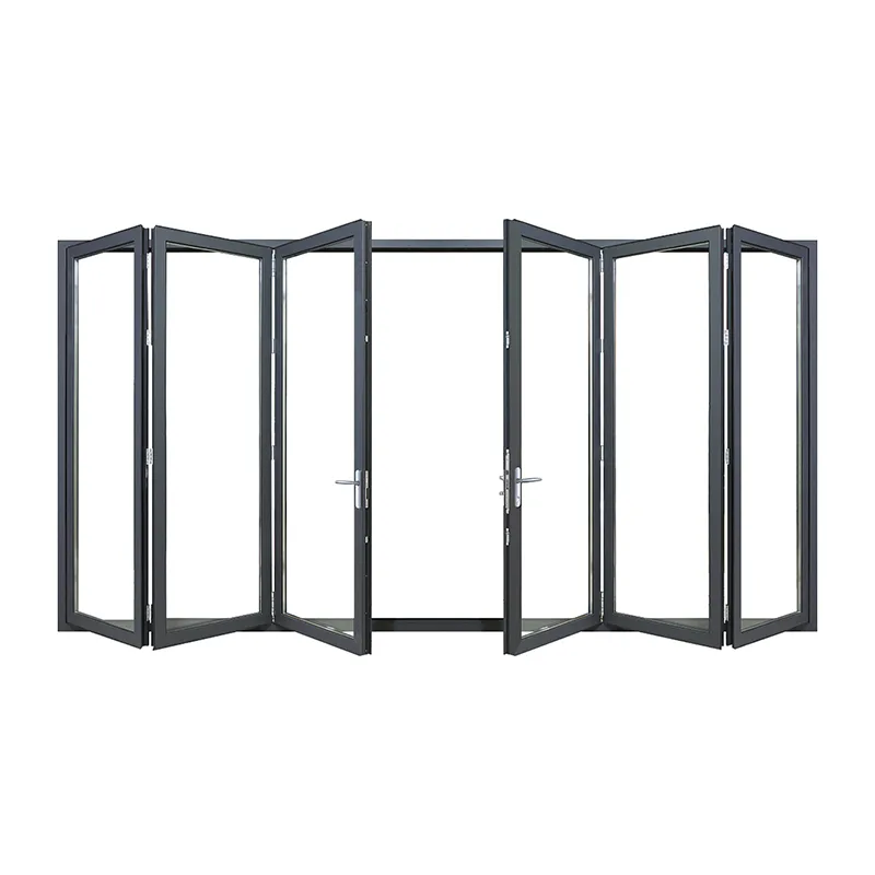 Las mejores puertas plegables de aluminio blanco liso de IMLANG 3