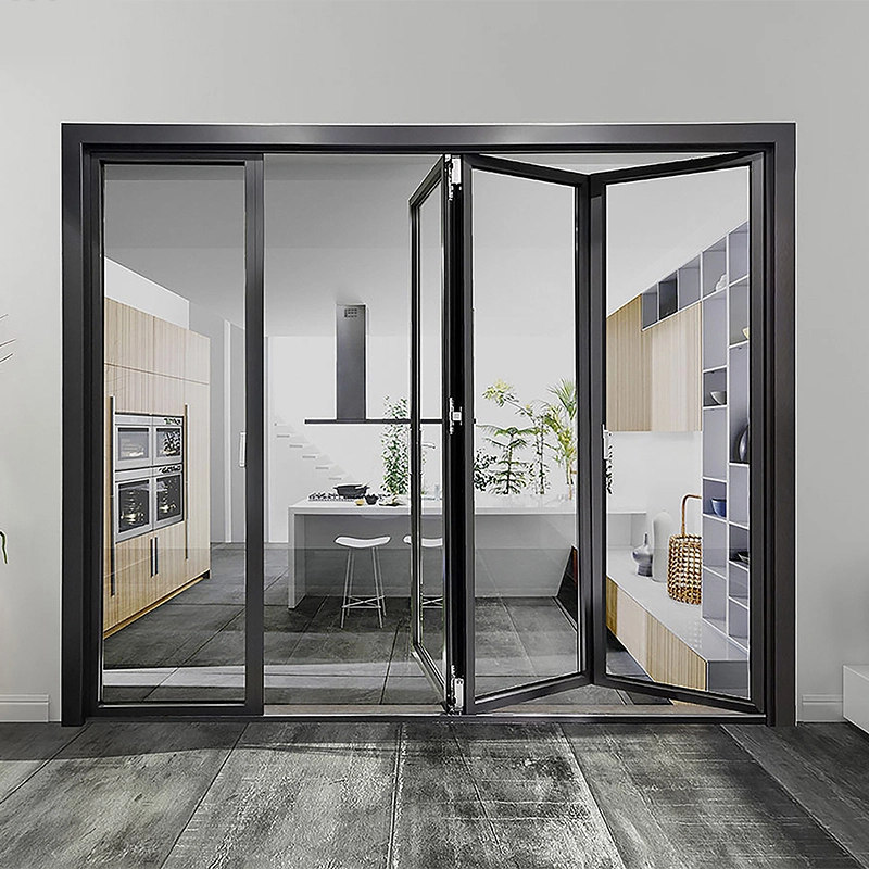 Porte pliante moderne en aluminium 80 personnalisable 1