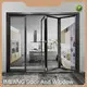 Las mejores puertas plegables de aluminio blanco liso de IMLANG 1