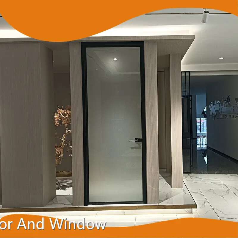 Lista de precios de innovadora puerta batiente doble de aluminio 1