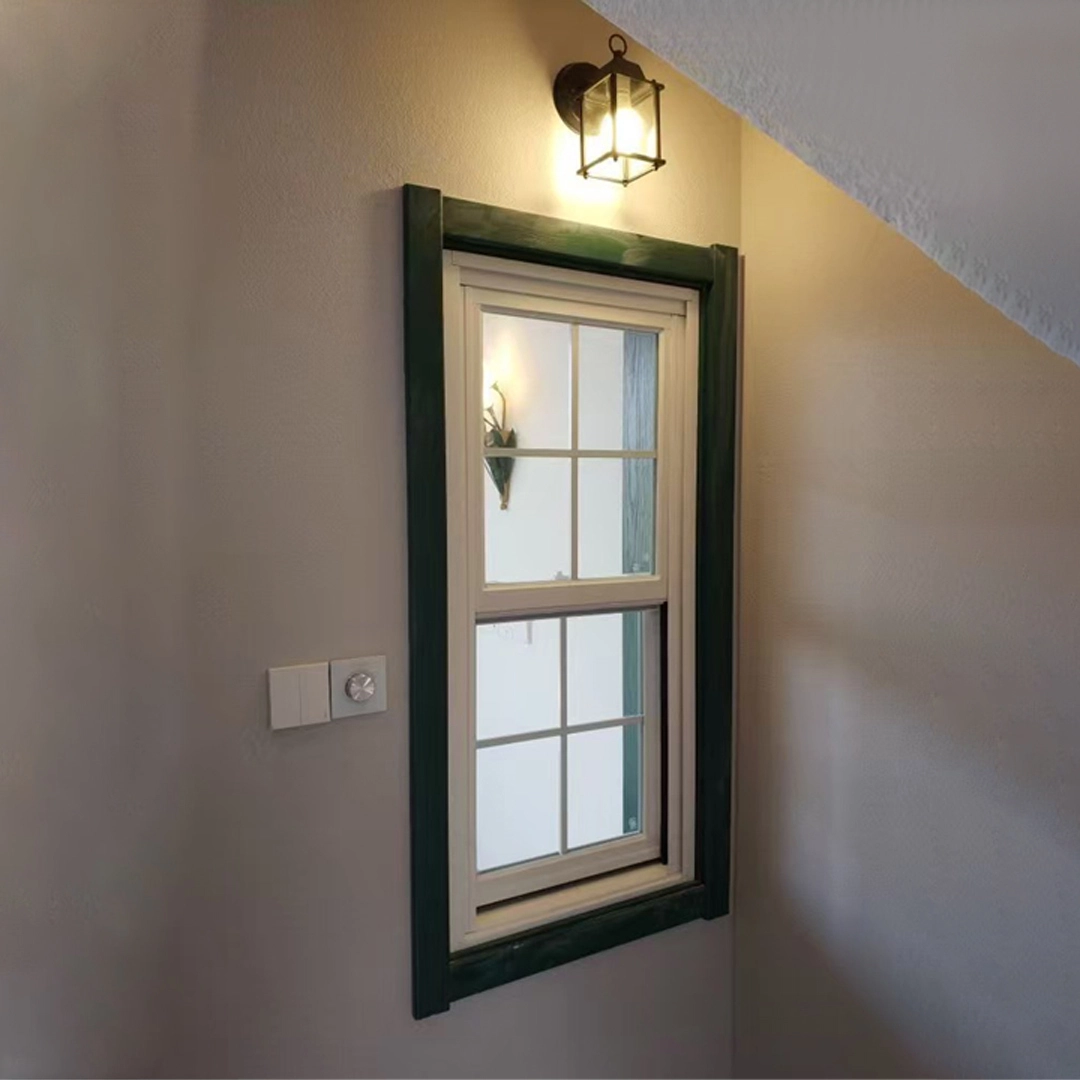 Ventana corrediza vertical de vidrio de aluminio Imlang serie 83 1