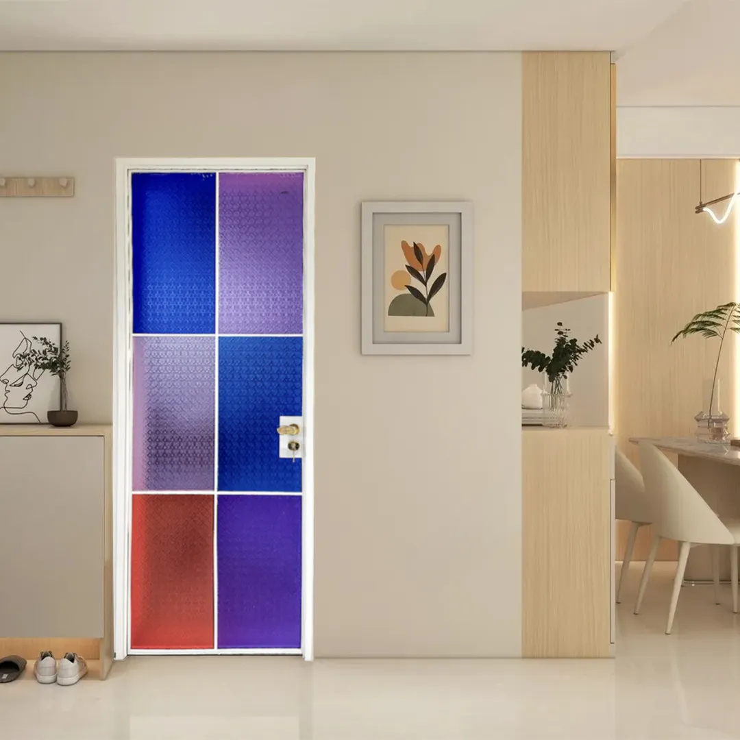 Aluminio moderno color francés color puerta francesa1 5