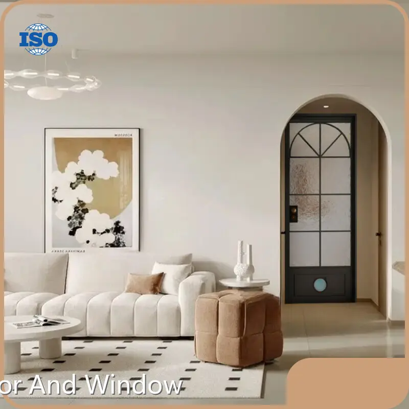 Lista de precios de puertas batientes dobles de aluminio modernas 1