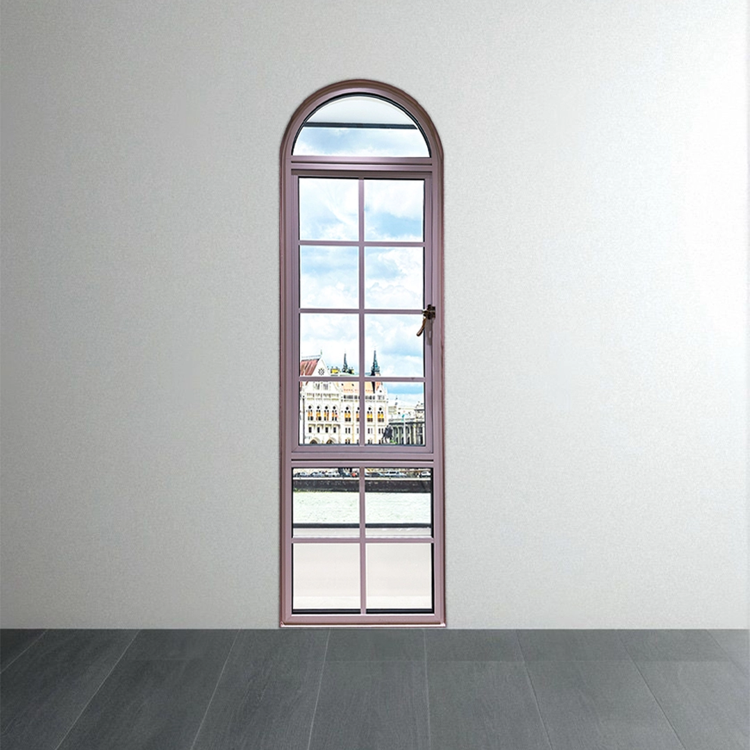Aluminyo Modernong French style casement window 1