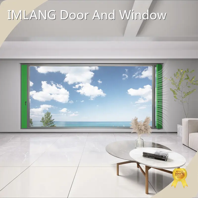 Ventanas abatibles de aluminio comerciales IMLANG 20-50 días Fabricantes de ventanas abatibles de aluminio comerciales 1