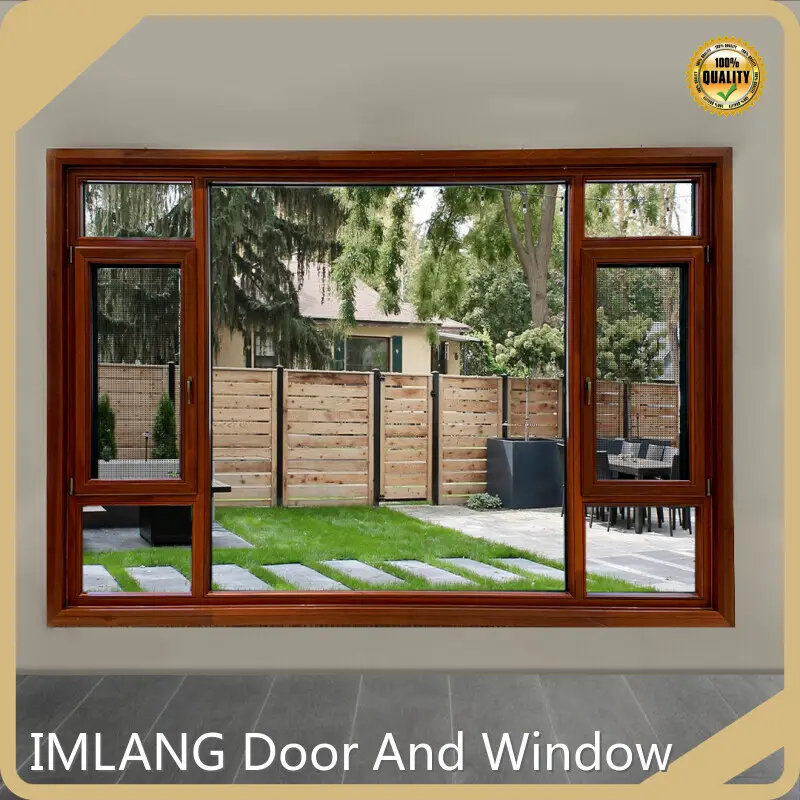 Fabricantes de ventanas de aluminio comerciales Ventana abatible de IMLANG 1