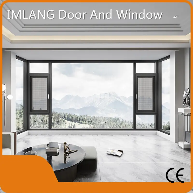 Custominswing Casement Windows FOB-skum och träram/miljövänligt träfodral 1