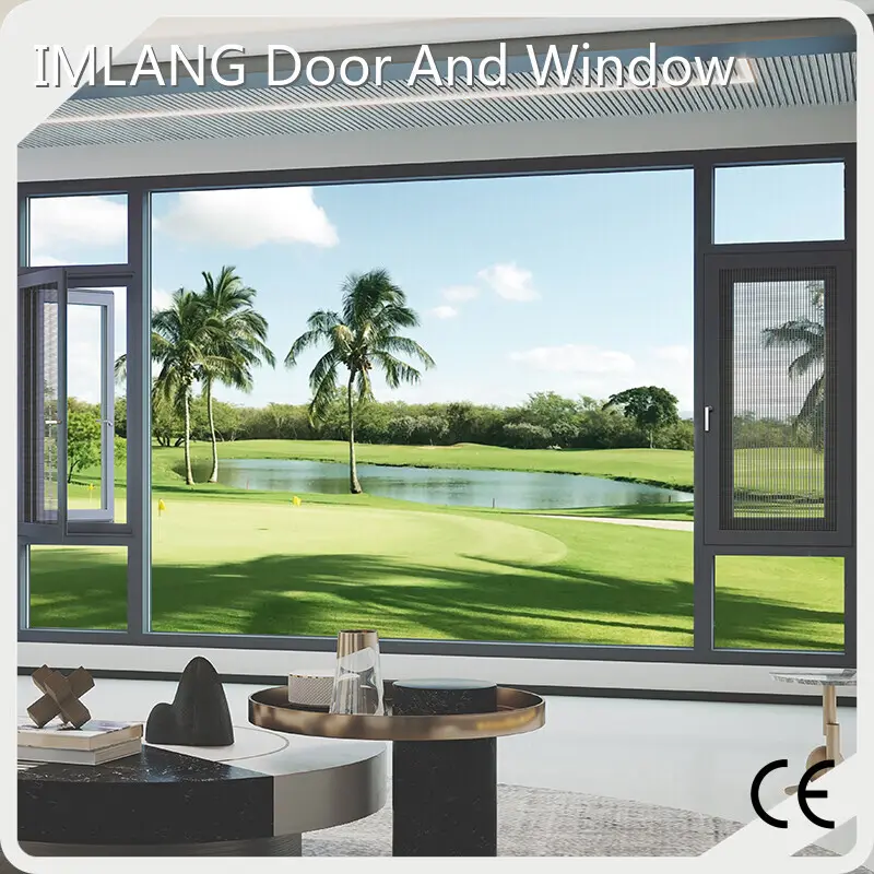 Custom Aluminum Window 30 ㎡ Casement Push Out Windowfactory 1