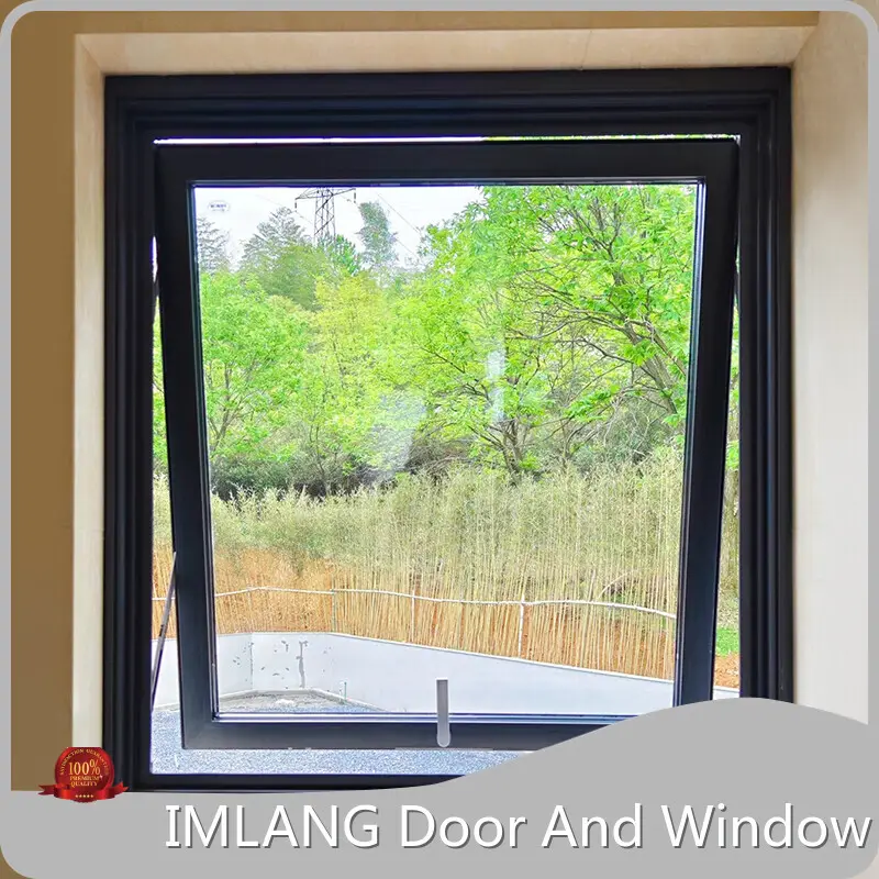 Ventanas de toldo de marco de aluminio de espuma y marco de madera/estuche de madera ecológica por Imlang 1