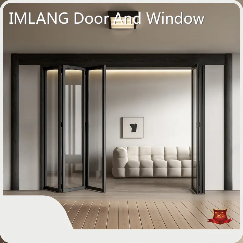 Puertas de patio plegables de aluminio FOB - - Imlang 1